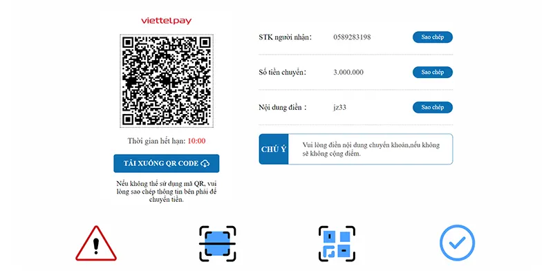 Nạp tiền Gi8 sử dụng ví ViettelPay