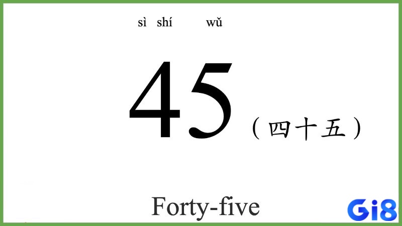 Trong phong thủy thì con số 45 sẽ liên quan đến sự hài hòa và cân bằng